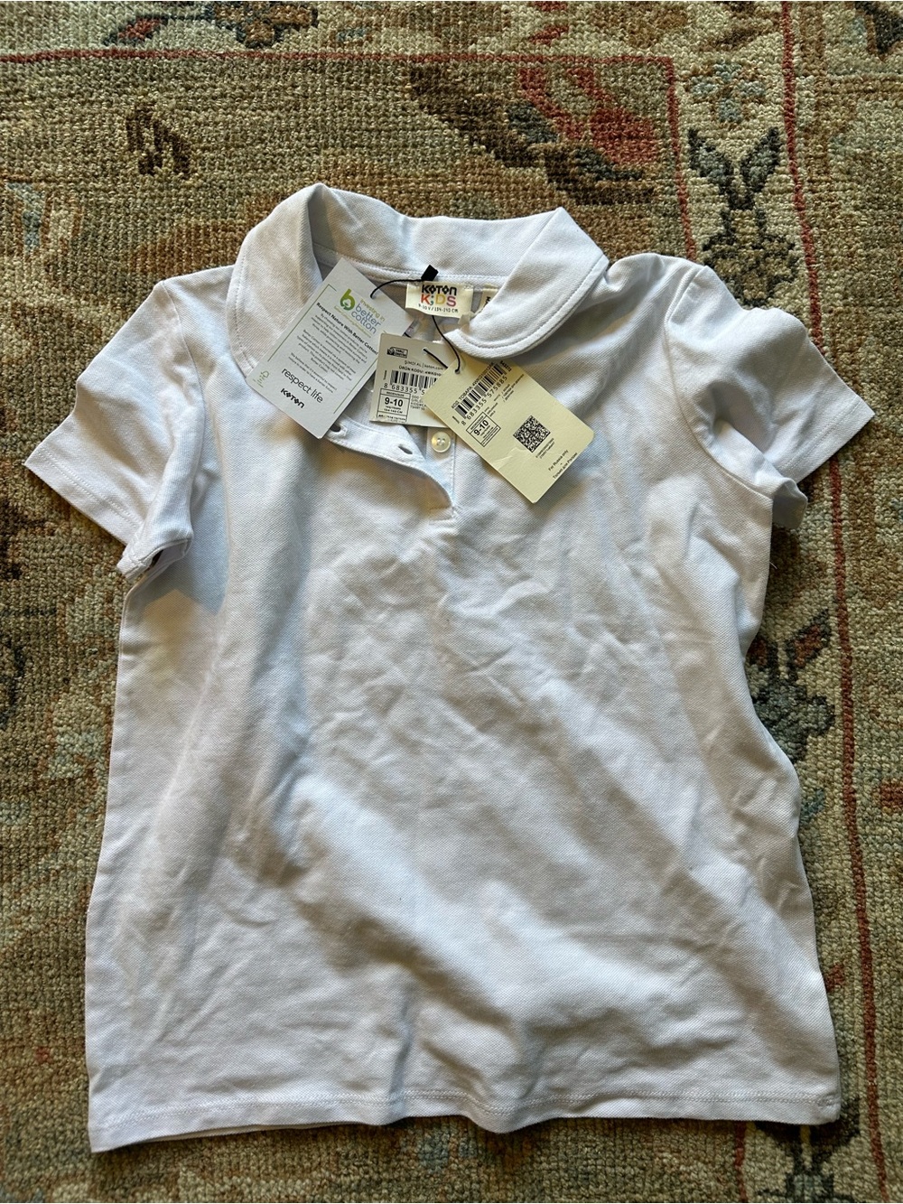 White Short-Sleeve Polo Shirt